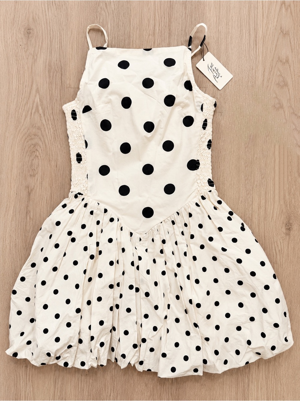 Free People Polka Dots Mini Bubble Dress